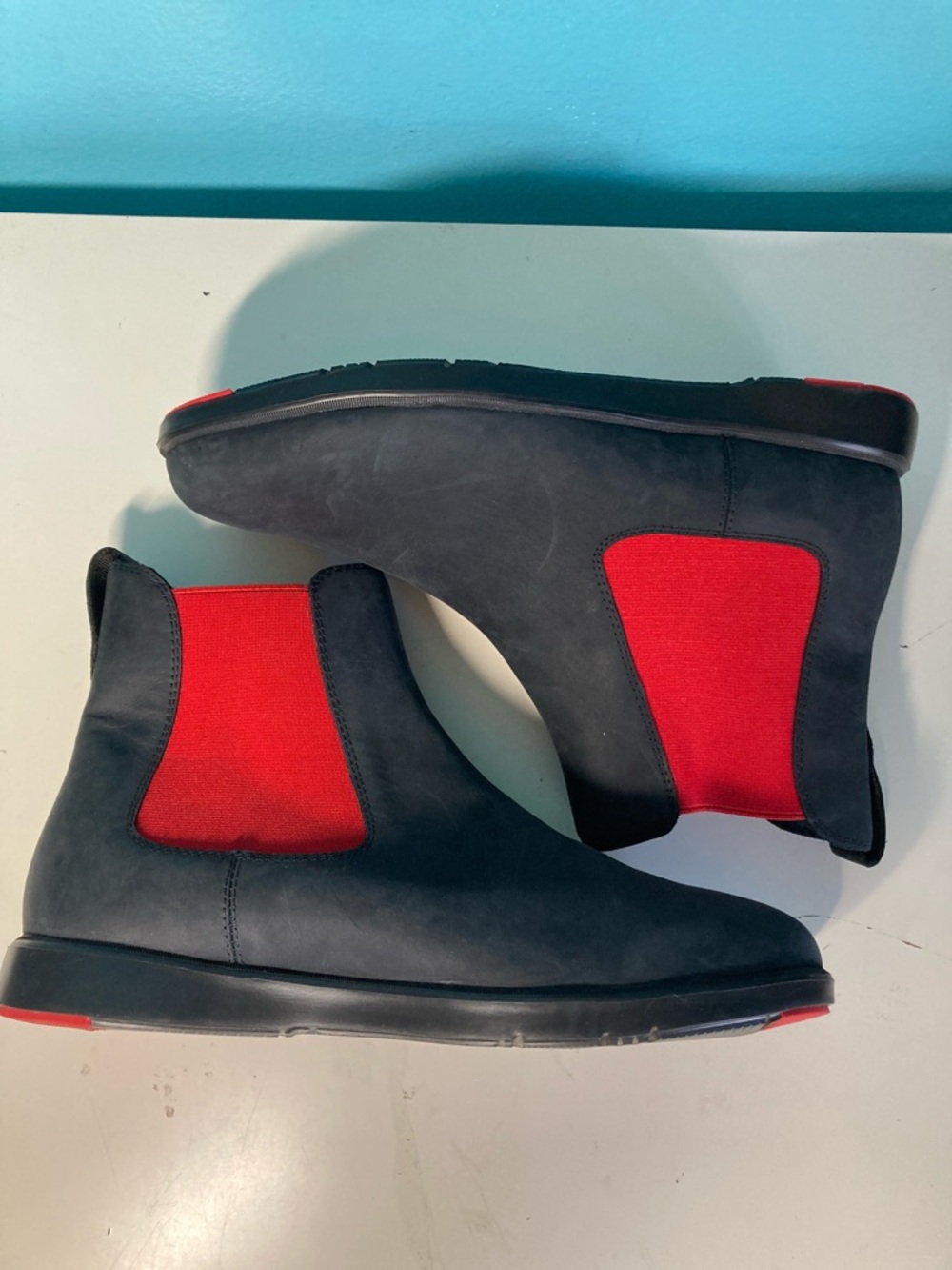 Ponto Unisex Size 40 Blue Suede Chelsea Boot Womens 9.5 Mens 8 New No BOX